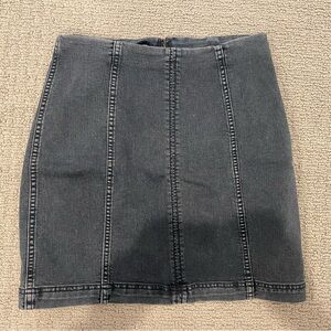 Free People High Waisted Jean Skirt